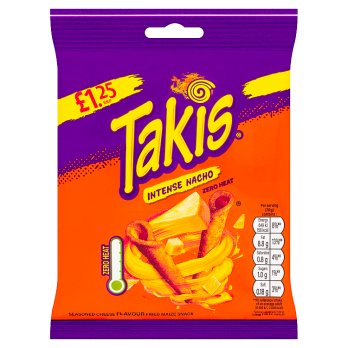 Takis Intense Nacho Seasoned Cheese Flavour 55g