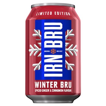 Irn-Bru Limited Edition Winter Bru Spiced Ginger & Cinnamon Flavour 330ml