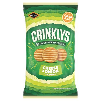 Jacobs Crinklys Cheese & Onion 90gr