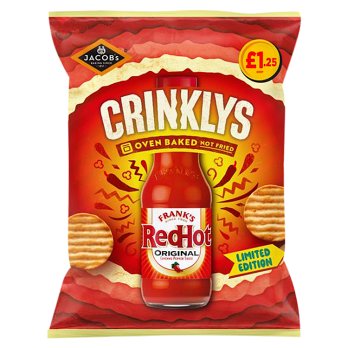Jacobs Crinklys Red Hot Sauce limited editions 90gr