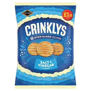 Jacobs Crinklys Salt & Vinegar 90gr