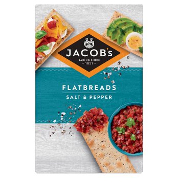 Jacob's Flatbreads salt & Pepper 150gr