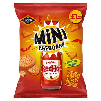 Jacobs Mini Cheddars Frank's Red Hot 90gr