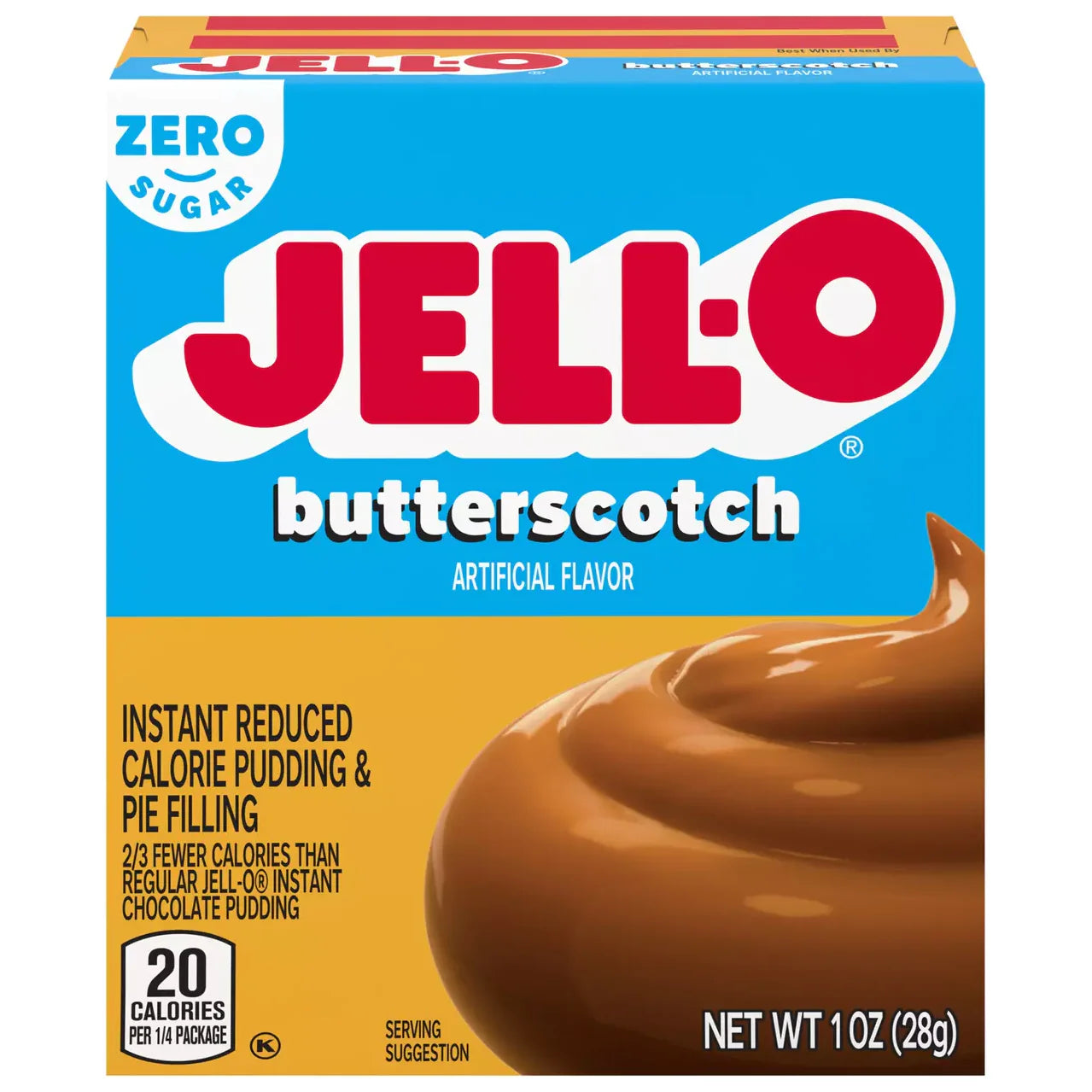 Jell-o free sugar butterscotch 28gr