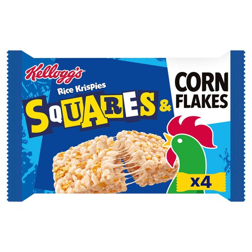 Kellogg's Rice Krispies Squares Corn Flakes x 4