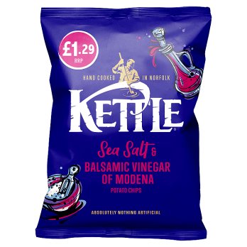 Kettle Sea Salt & Balsamic Vinegar of Modena Potato Chips 80g
