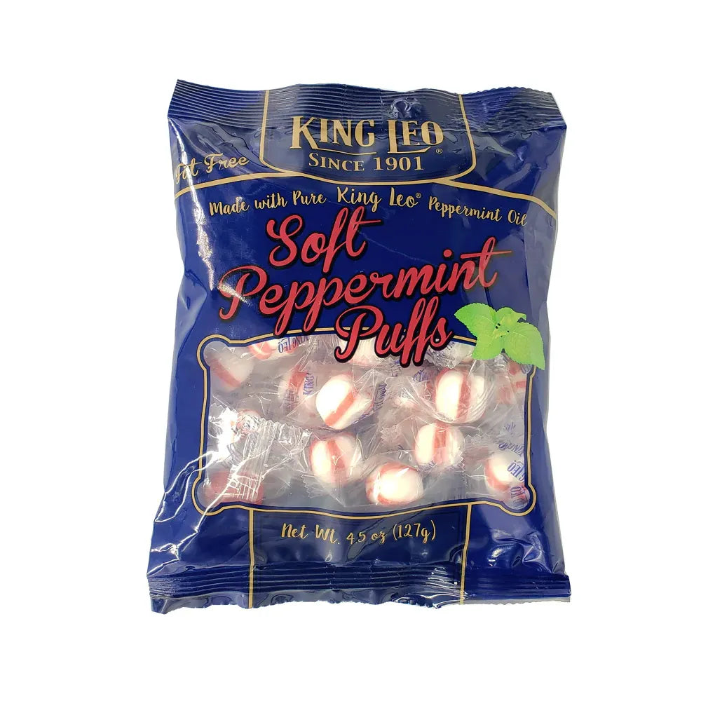 King Leo Soft Peppermint Puffs 125gr