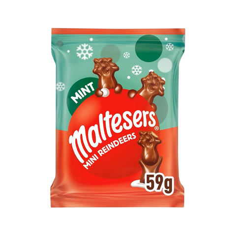 Maltesers Mini Mint Chocolate Reindeers 59gr