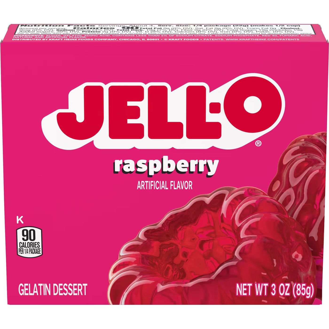 Jell-o Raspberry 85gr