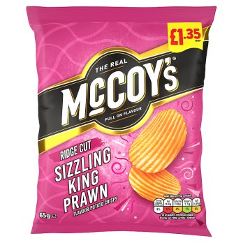 McCoys Sizzling King Prawn 65gr