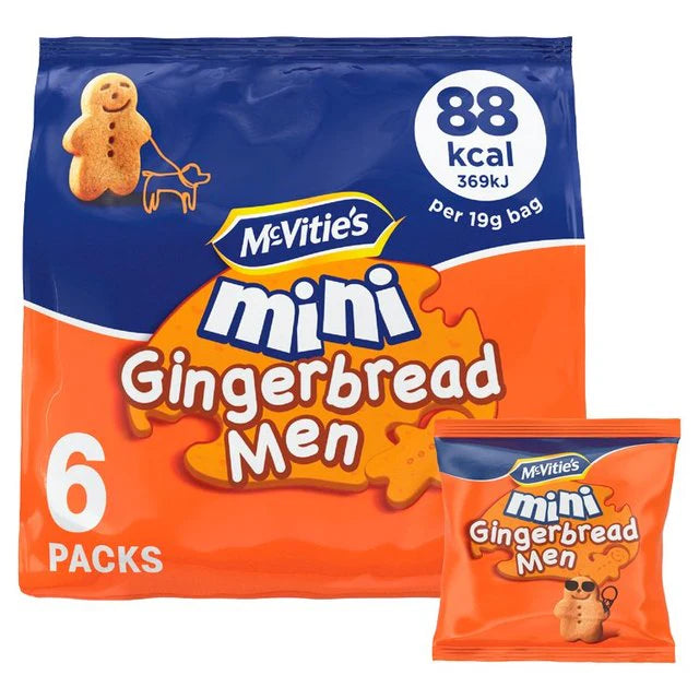mcvitie's Mini Gingerbread man 6pk (6x19gr)