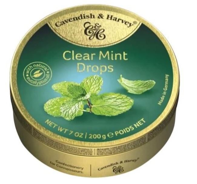 Cavendish & Harvey Clear Mint Drops 200gr