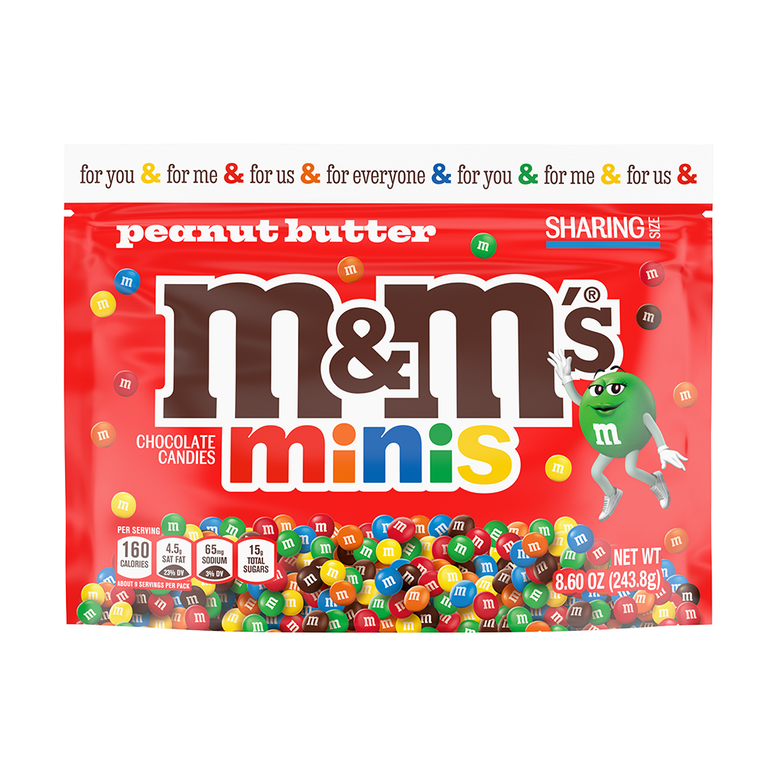M&M's Minis Peanut Butter 243gr (Large Bag)