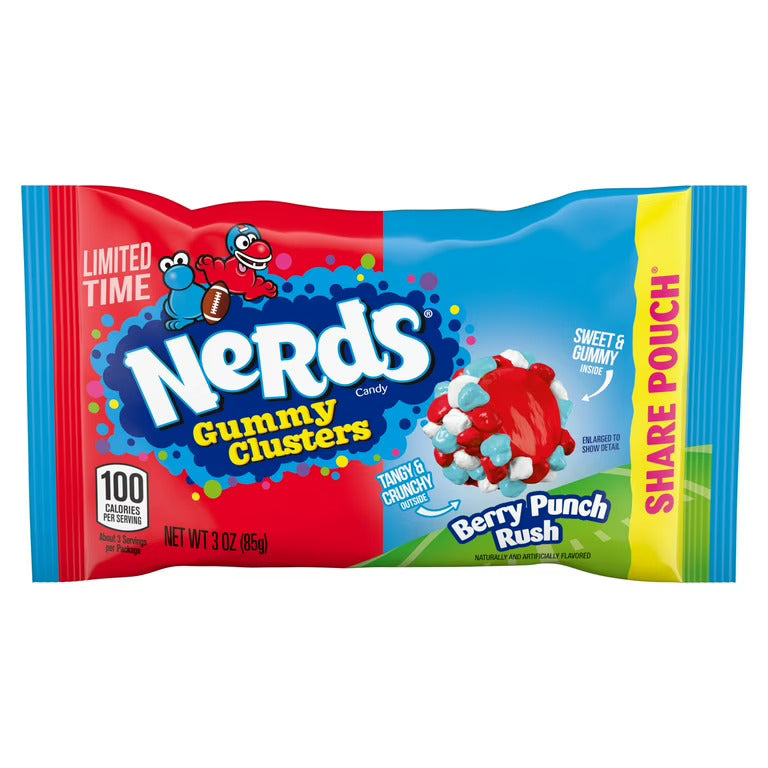 Nerds Gummy Clusters Berry Punch Rush Share size 85gr (Limited edition)
