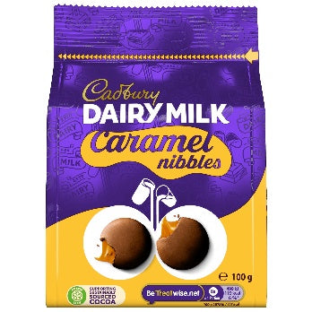 Cadbury Caramel Nibbles Bag 100g