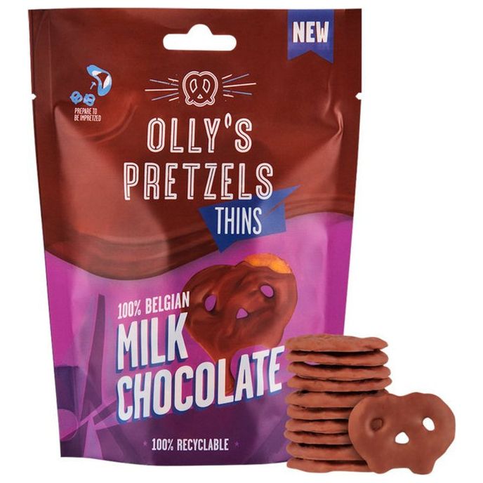 Olly's Salted Milk Chocolate Pretzel 90gr (UK)