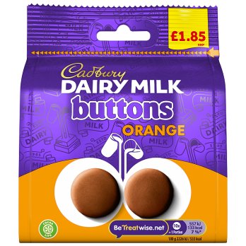 Cadbury Dairy Milk Orange Buttons Chocolate Bag 85g