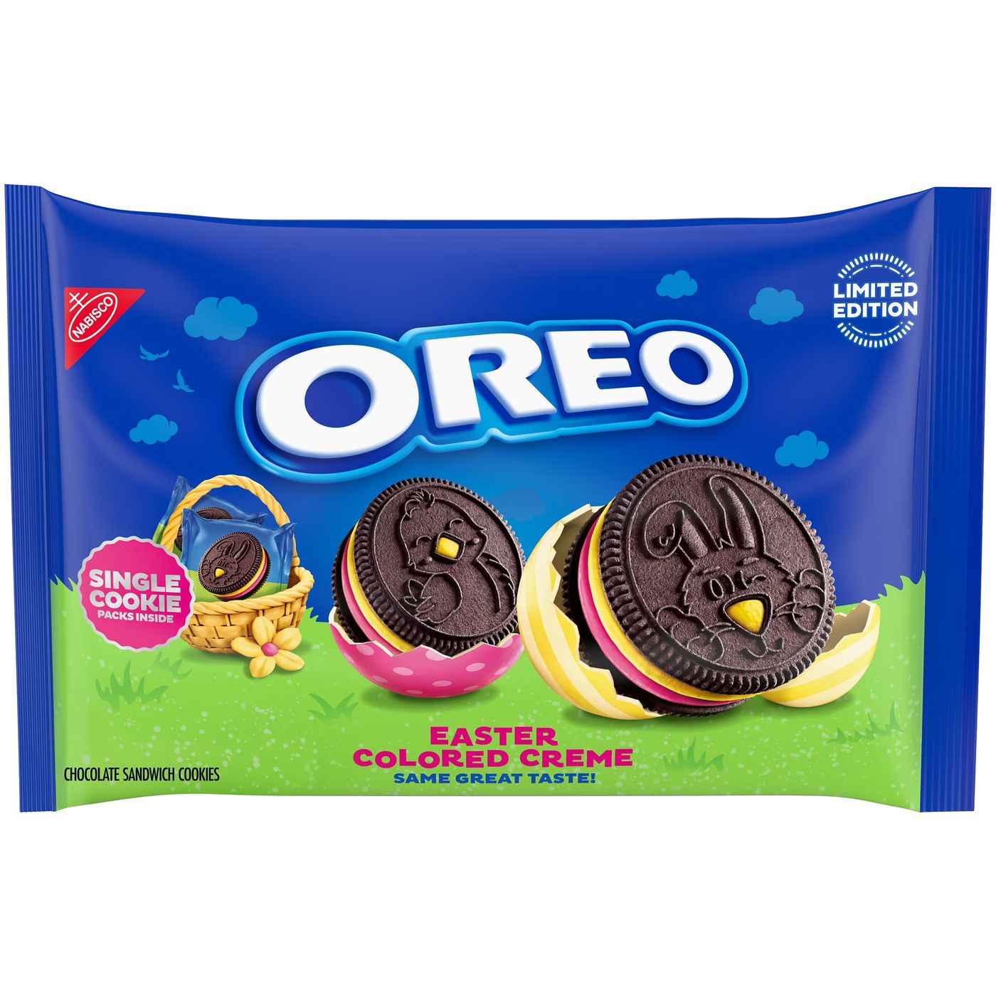 Oreo Festive Colored Cream single wrapped 200gr Limited edition