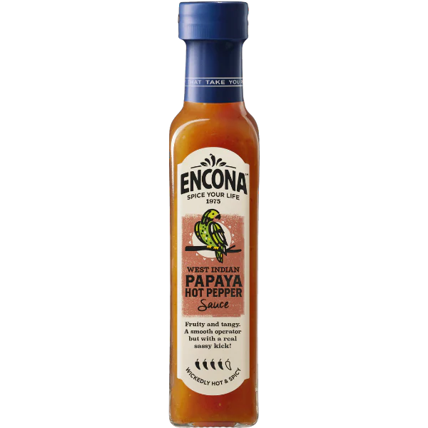 Encona west indian papaya hot pepper sauce 140ml
