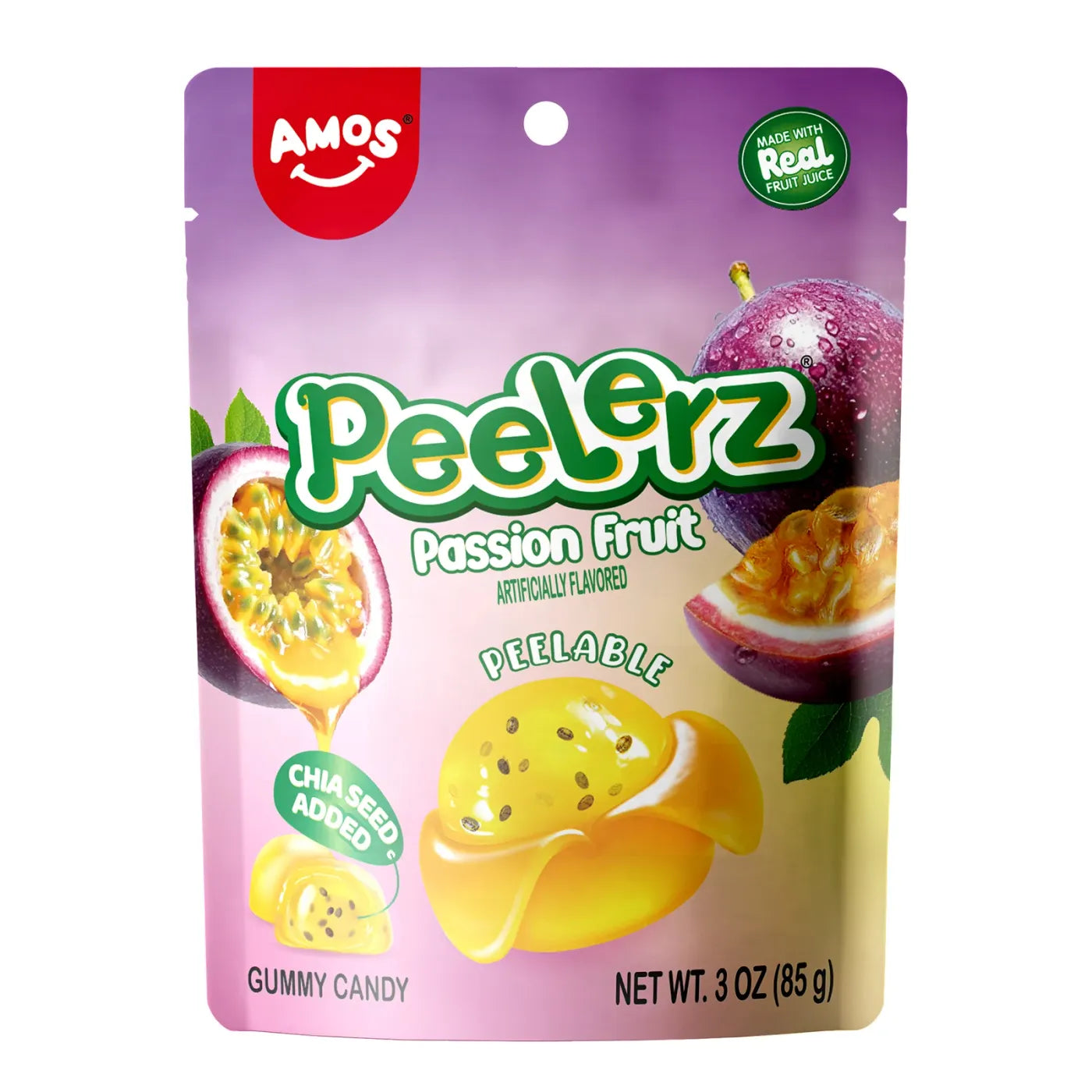 Amos peelerz Passion Fruit 170gr (large bag)