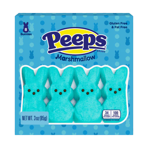 Peeps Bunnies Marshmallow Blue 8pcs 85gr