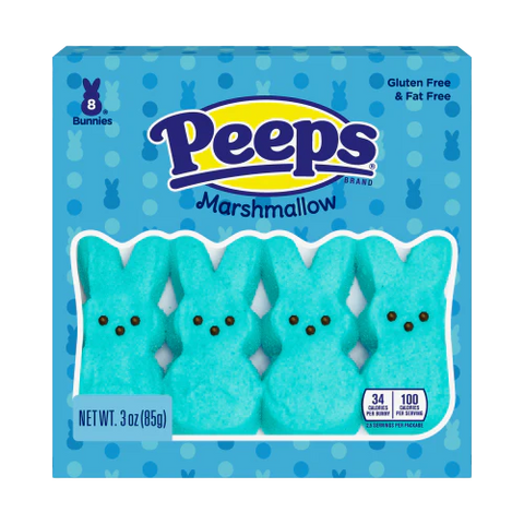 Peeps Bunnies Marshmallow Blue 8pcs 85gr