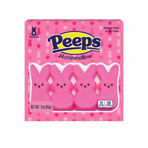 Peeps Easter Bunnies Marshmallow Pink 8pcs 85gr
