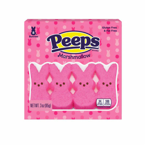 Peeps Easter Bunnies Marshmallow Pink 8pcs 85gr