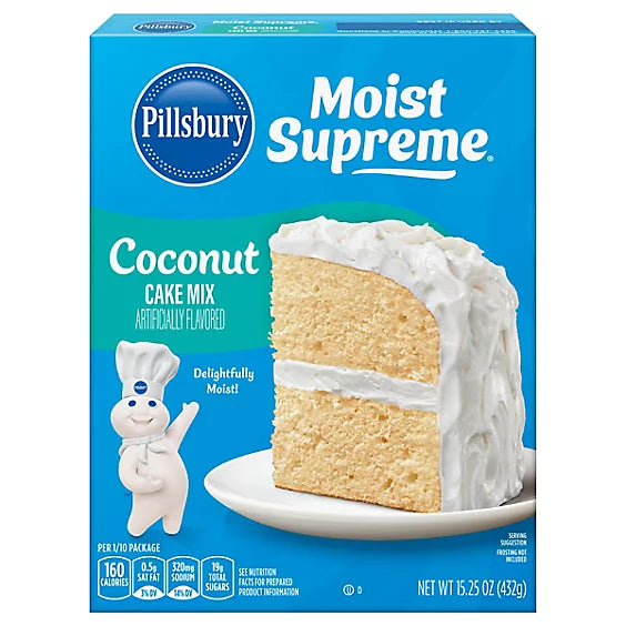 Pillsbury Moist coconut cake mix 450gr