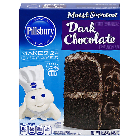 Pillsbury Dark Chocolate cake mix 432gr