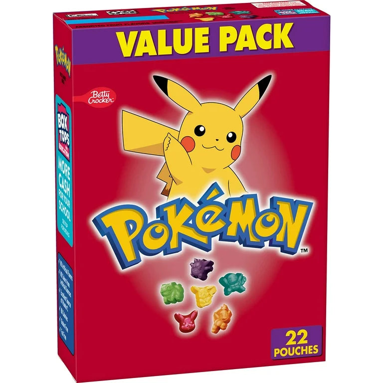 Betty Crocker Pokemon Fruit Snack Value Pk (22Pcs Large box)