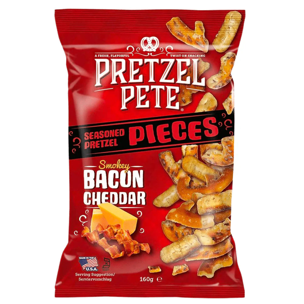 Pretzel Pete Smokey Bacon & Cheddar 160gr