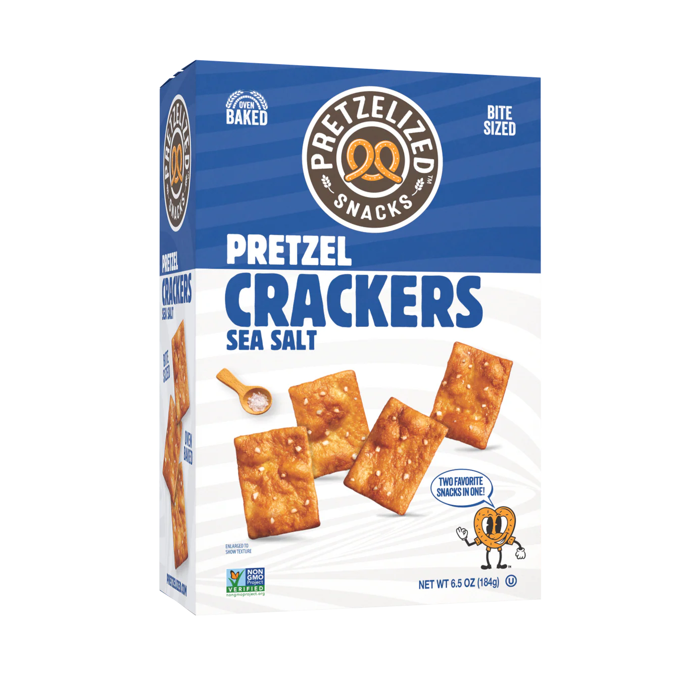 Pretzelized crackers sea salt 184gr
