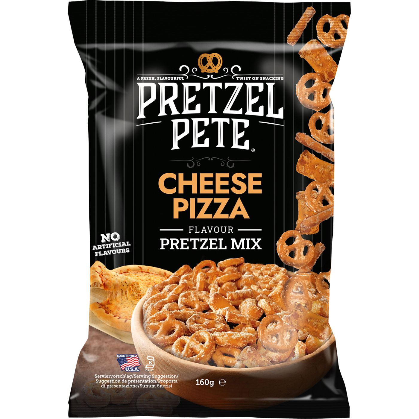 Pretzel Pete Cheese Pizza 160gr