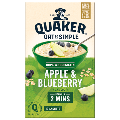 Quaker Oats Apple & Blueberry 360gr (10 x 36gr) UK