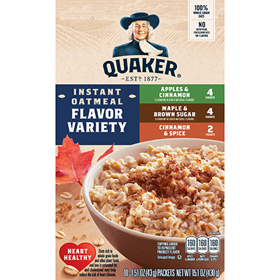 Quaker Instant Oatmeal Variety 430gr