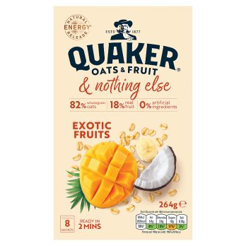 Quaker Oats & Fruit with Exotic Fruits 8 pks (264g)