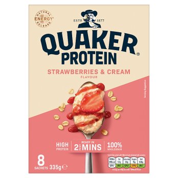 Quaker Oats Protein Strawberries & Cream Porridge 335g