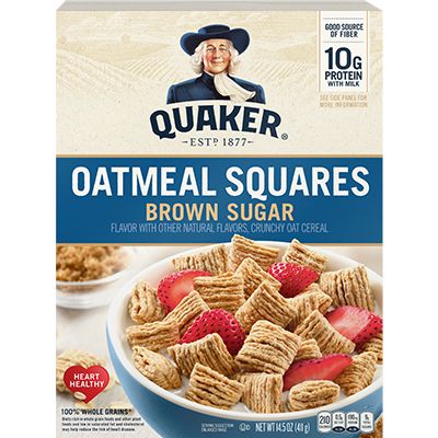 Quaker Oatmeal Squares Brown Sugar 411gr