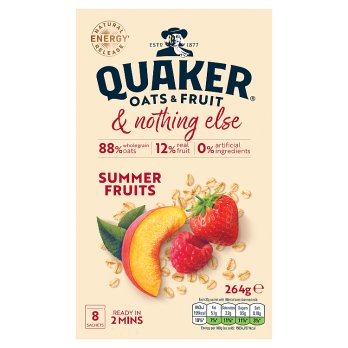 Quaker Oats & Fruit with Summer Fruits 8 pks (264g)