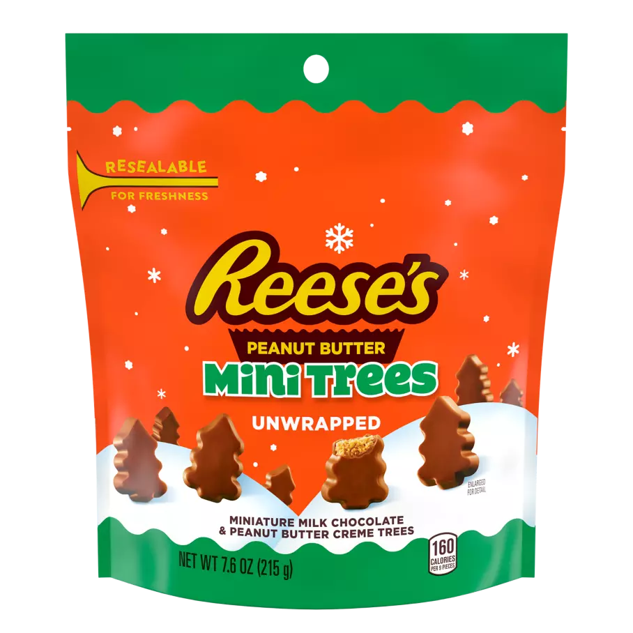 Hershey Reese's Mini Trees unwrapped 215gr