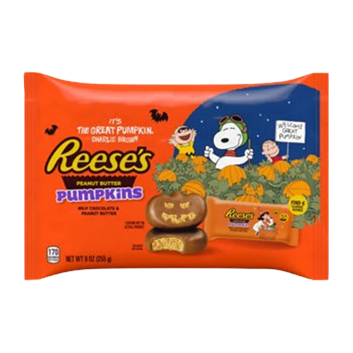 Reese's Pumpkin & Charlie Brown "the great pumpkin" 255gr (large bag)