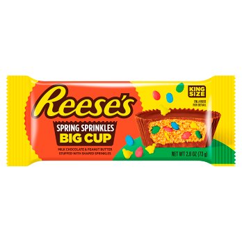 Reese's Peanut Butter Big Cup king size with Spring Sprinkles 73g