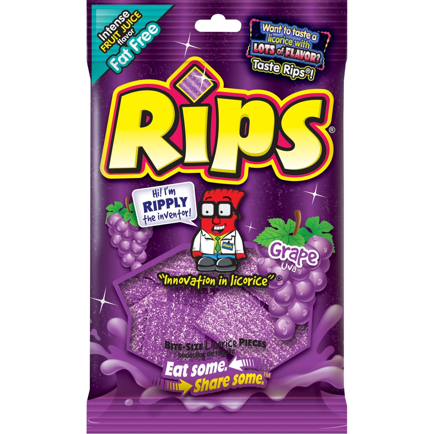 Rips Bite Size Grape 112gr