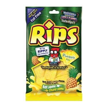 Rips Bite Size Pineapple 112gr