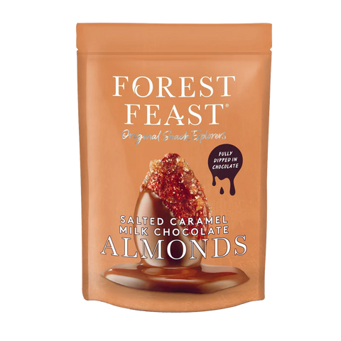 Forest feast Salted Caramel Milk Chocolate Almonds 120gr (large bag)