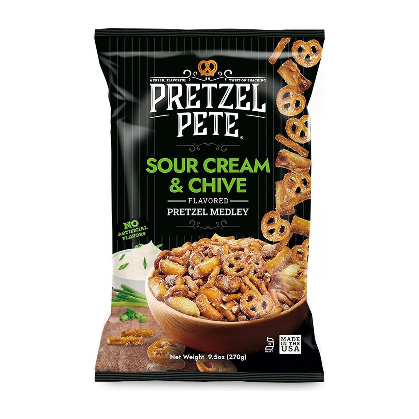 Pretzel Pete Sour Cream & Chive 160gr