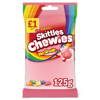 Skittles Chewies Vegan Sweets Fruit Flavoured Treat Bag Pricemarked 125g