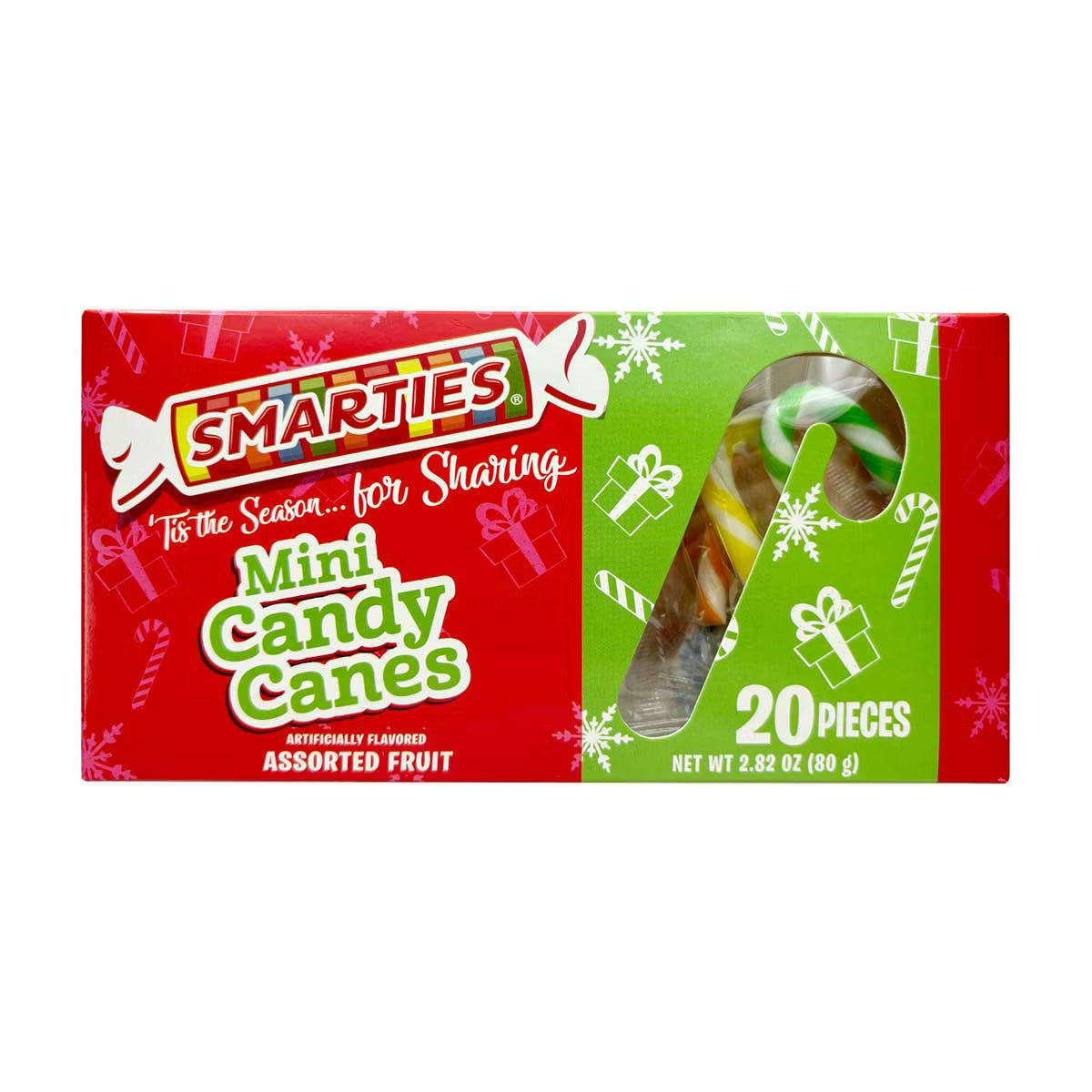 Smarties Mini Candy Canes 25pcs 100gr