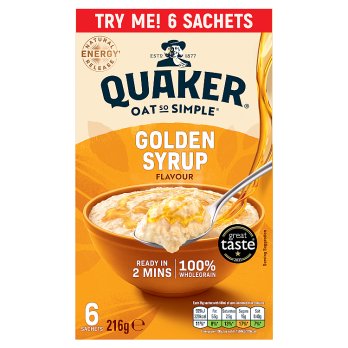 Quaker Oats Golden Syrup 6x36gr (216gr)